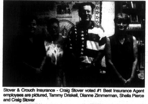 2003 Madisonville Meteor People's Picks photo of Stover and Crouch Insurance staff, Craig Stover voted number one insurance agent