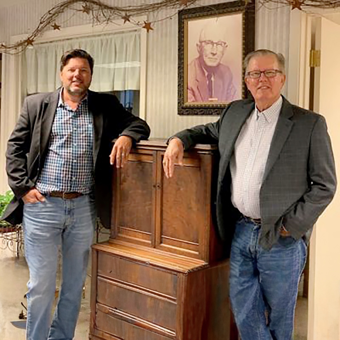 Stover family leadership at the agency office